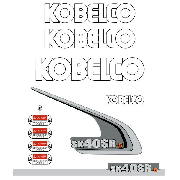 Kobelco SK40SR-5 Decals