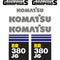 Komatsu BR380 Decals Stickers