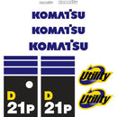 Komatsu D21P-8 Decal Kit - Dozer