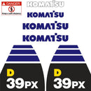 Komatsu D39PX-22 Decals