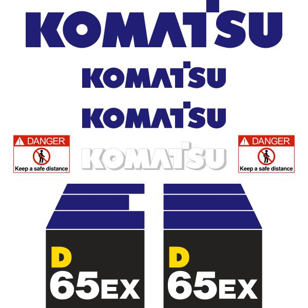 Komatsu D65EX-15 Decal Kit - Dozer