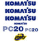 Komatsu PC20R-8 Decals