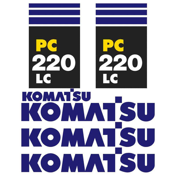 Komatsu PC220-7 LC Decals Stickers