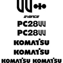 Komatsu PC28UU Decals