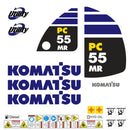 Komatsu PC55MR-3 Decals Sticker Set