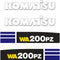 Komatsu WA200PZ-6 Decals Stickers