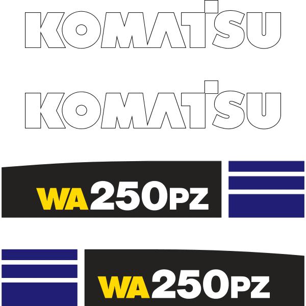Komatsu WA250PZ-6 Decals