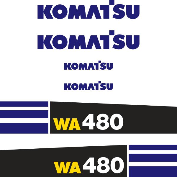 Komatsu WA480-6 Decals Stickers