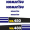 Komatsu WA480-6 Decals Stickers