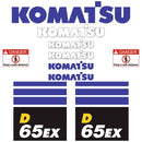 Komatsu D65EX-18 Decal Kit - Dozer
