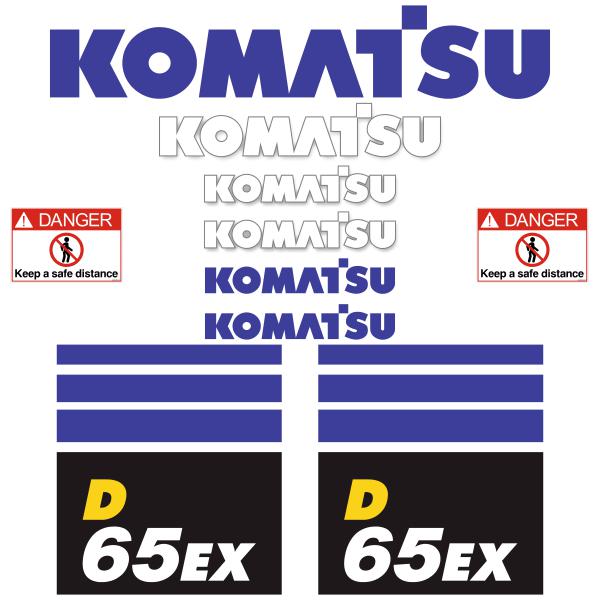 Komatsu D65EX-18 Decals