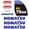 Komatsu PC78UU-8 Decals
