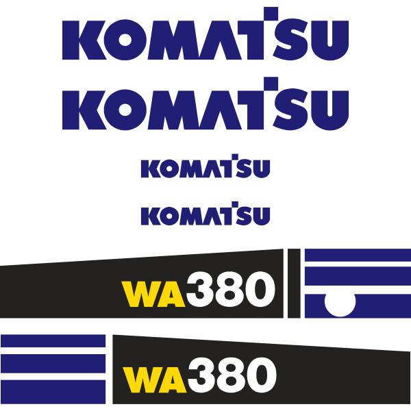 Komatsu WA380-6 Decals