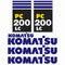 Komatsu PC200LC-7 Decal Sticker Set