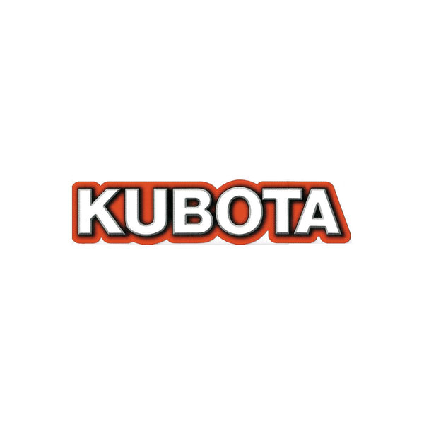 kubota news style decal sticker
