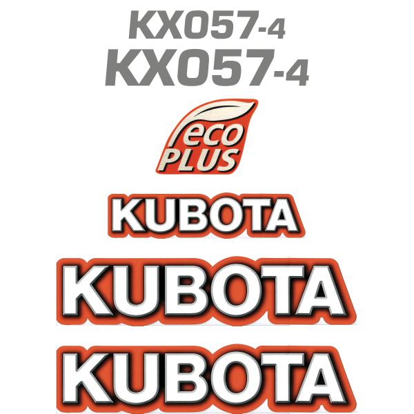 Kubota KX057-4 Decals