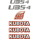 Kubota U35-4 Decals