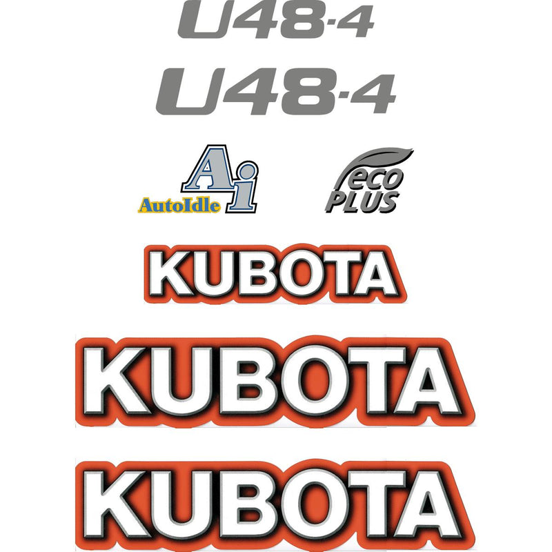 Kubota U48-4 Decals