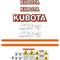 Kubota KX41-3 Decals