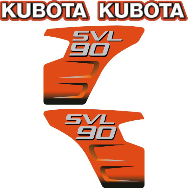 Kubota SVL90 Decal Kit - Skid Steer Tracked