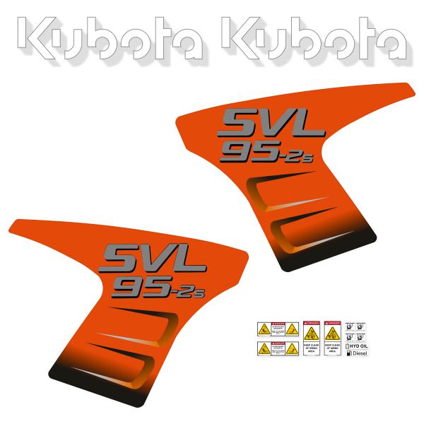 Kubota SVL95-2S Decals - Later Style