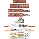 Kubota U35-3 Super Series 2 Decals