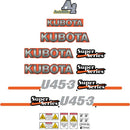 Kubota U45-3 Super Series Decals