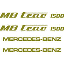 MB Trac 1500 Decals