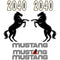 Mustang 2040 Decals Stickers Set