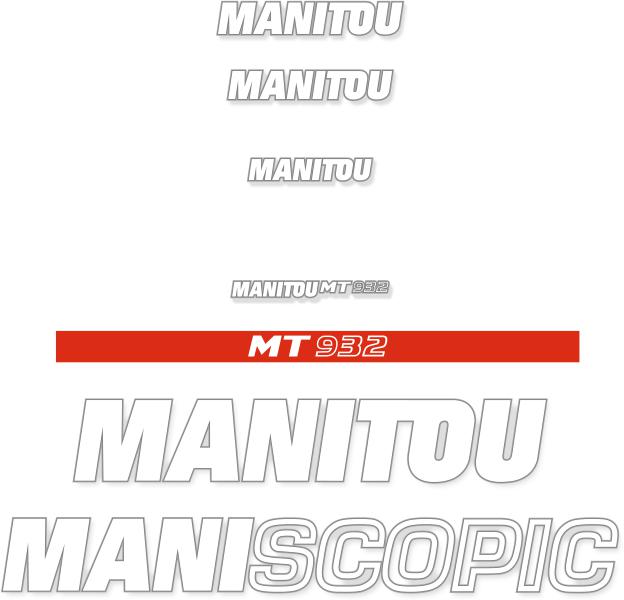 Manitou MT932 Decals