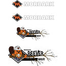Morbark Beever M6R Decals Stickers