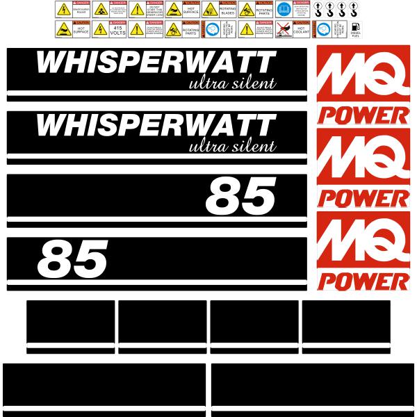 Multiquip DCA85 Decal Kit