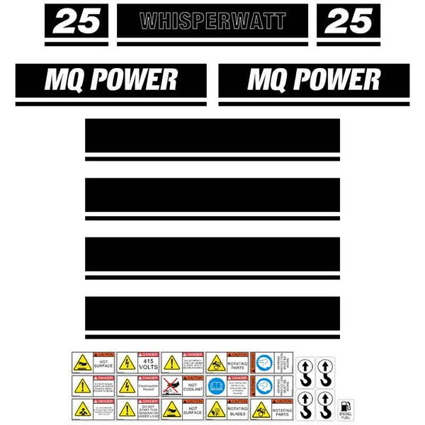 Multiquip DCI 25 Generator Decals
