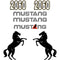 Mustang 2060 Decals Stickers Set