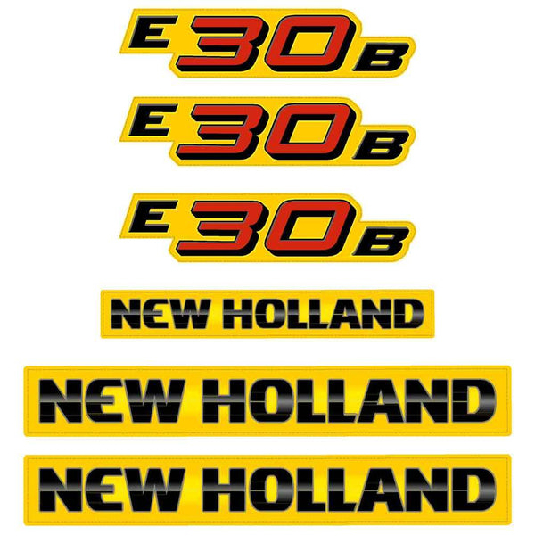 New Holland E30B Decal Set