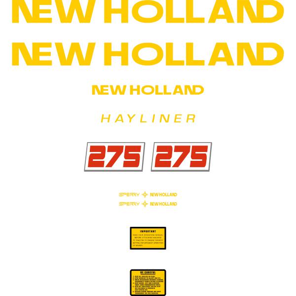 New Holland NH 275 Hayliner Decals