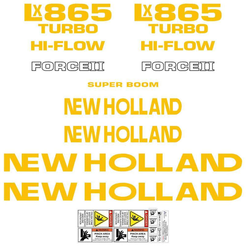 New Holland LX865 Decals Stickers