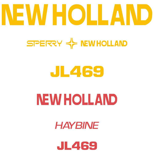 New Holland Haybine JL469r Repro Decal Set Sticker Kit