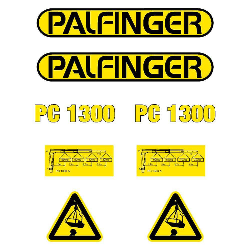 Palfinger PC1300 Decals Stickers Kit