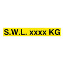 SWL (Safe Working Load) Decal Sticker