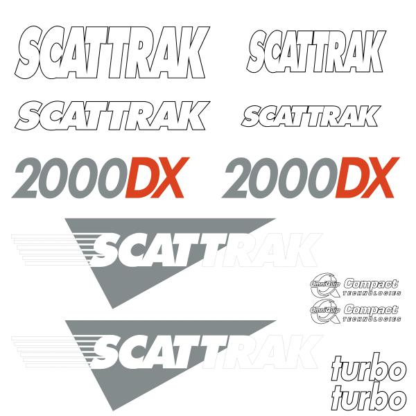 Scat Trak 2000DX Decals Sticker Kit