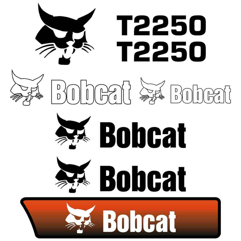 Bobcat T2250 Decals Stickers Set