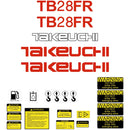 Takeuchi TB28FR Decals