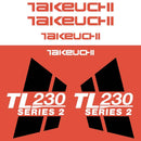 Takeuchi TL230 Series 2 Decal Sticker Kit