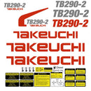 Takeuchi TB290-2 Decals