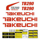 Takeuchi TB290 Decals