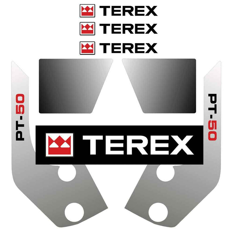 Terex PT50 Decals Stickers Kit 