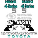 Toyota Huski 4SDK5 Decal Sticker Set