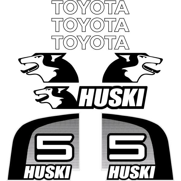 Toyota Huski 5SDK5 Decal Sticker Set