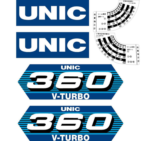 Unic 360V Turbo Decals 
